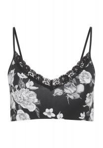 Женский кружевной бюстгальтер с V-образным вырезом Parisienne JOCKEY, цвет Black Allover