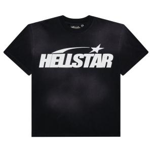 Футболка Hellstar Classic T-Shirt (Gel Print) 'Black', черный