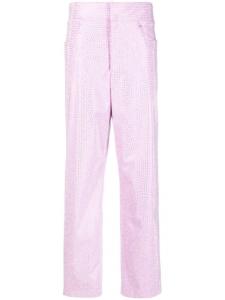 Giuseppe Di Morabito брюки с кристаллами, фиолетовый