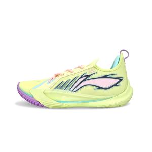 LINING Баскетбольные кроссовки Sonic 13 с нескользящей подошвой, износостойкие, ударопрочные, мужские, желто-розовые