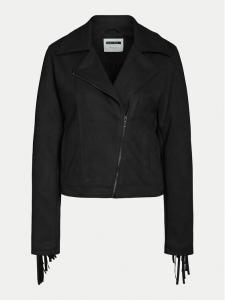 Куртка из искусственной кожи прямого кроя Abby 27033110 Noisy May, черный