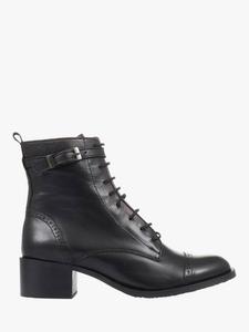 Ботильоны из кожи мэди на шнуровке Jones Bootmaker, черный