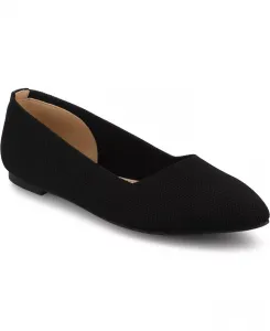 Женские балетки Minnah с острым носком Journee Collection, черный