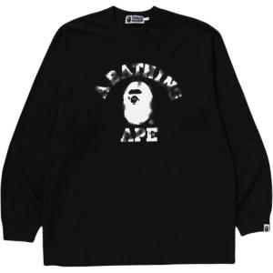 Футболка с длинным рукавом с логотипом A BATHING APE, черный