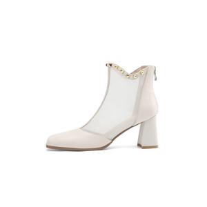 Ботильоны женские цвета экрю XICUNMINGWU, Ecru