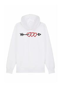 Толстовка на молнии ARROW BACK EMBROIDERY Mira Paris, белый