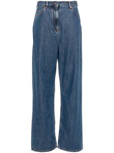 Valentino Garavani джинсы с нашивкой-логотипом, синий