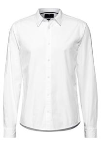 Повседневная рубашка Street One MEN Slim fit Button Up Shirt, белый