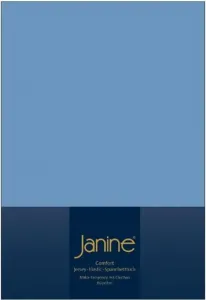Простыня на резинке Janine Design из эластичного джерси (для кроватей с пружинным блоком) TOPPER 5001 Цвет: синий Размер: 100x200 см Original Janine