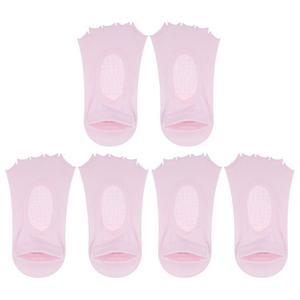 3 пары носков для йоги, носки с пятью пальцами, балетные носки для пилатеса Barre для женщин, розово-красные Unique Bargains, розовый