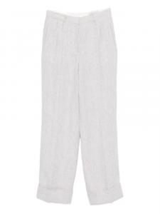 Брюки Officine Generale с манжетами, нейтральный