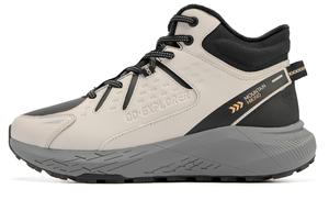 QIAODAN Повседневные туфли мужские с высоким берцем, черные/пемзовые