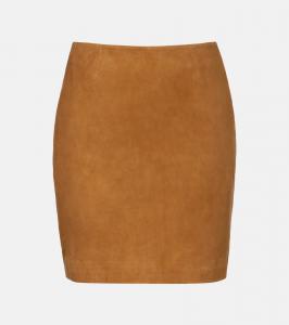 Замшевая мини-юбка Rotate, Tan