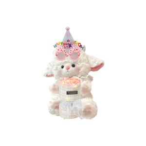 Очаровательная принцесса-овечка с бантом в виде рождественской елки, милые плюшевые куклы принцессы-овечки в сладком стиле, высота 23см/32см Cute Chip