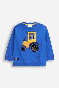 Детская хлопковая толстовка Coccodrillo, синий