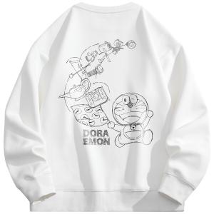 Свитшот унисекс Doraemon, темно-синий (на флисе)