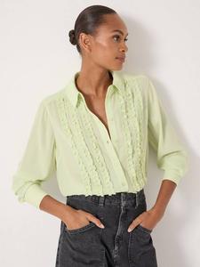 Шифоновый блузон с рюшами HUSH, Pale Green