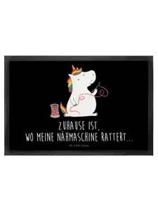 Коврик для ног Mr. & Mrs. Panda, черный