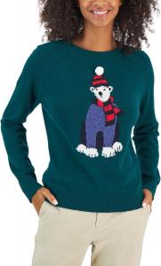 Женский свитер Tommy Hilfiger с принтом белого медведя, Forest