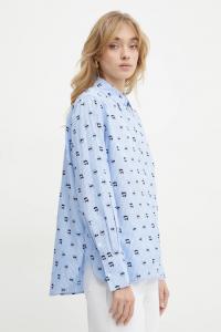 Хлопковая рубашка Karl Lagerfeld, синий