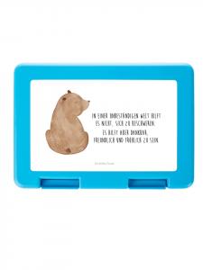 Mr. & Mrs. Panda Ланчбокс с изображением медведя, смотрящего через плечо, и надписью белым цветом