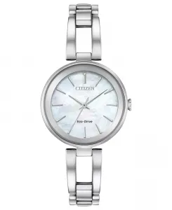 Женские часы Eco-Drive Axiom на стальном браслете, 28 мм Citizen