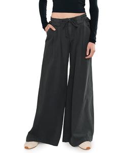 Женские брюки Free People Julien Wide Leg Chino, Washed Black