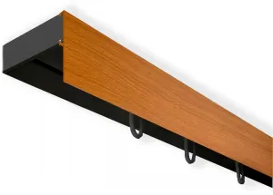 SN DECO GROUP Карниз для штор "Карниз SH с крышкой", 1 направляющая, фиксированный размер 510 см, черный