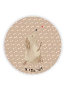 Круглый магнит  Любовь к собакам без слов  Счастье собак  Mr. & Mrs. Panda, Hundeglück