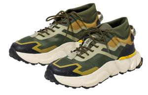 Мужские кроссовки для повседневной носки, средний верх Mobi Garden, оливково-зеленый