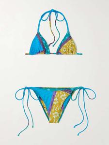 Бикини с принтом Estrellitas Donde Esteban, синий