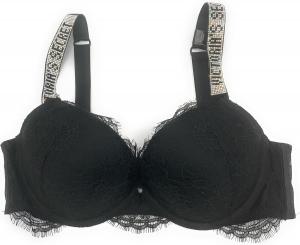 Бюстгальтер Very Sexy Push-Up от Victoria's Secret, Black/Lace Vs Logo