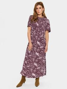 Платье макси Malika в пятнистом анимал-принте Saint Tropez, Fudge