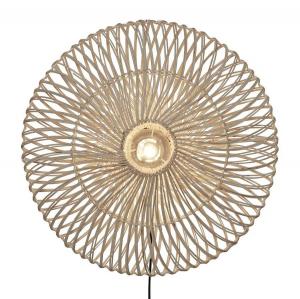 Настенный светильник GOOD&MOJO Zanzibar, ротанг - белый - белый