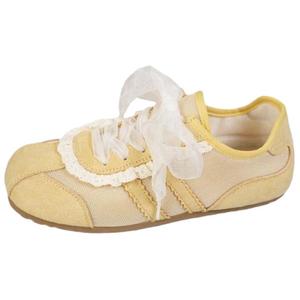 JimiXiong Дышащие женские лоу-топы для скейтбординга желтые, цвет Yellow