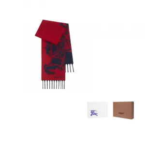 Burberry Шарф вязаный Unisex Marine Blue/Red