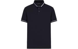 Джерси поло с логотипом EMPORIO ARMANI, морской синий