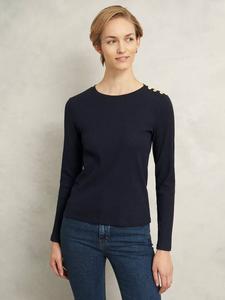 Топ Tamsin с деталями на плечах Hobbs, Navy