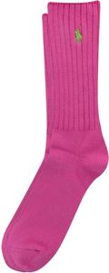 POLO RALPH LAUREN мужские хлопковые ребристые носки, Bubblegum Pink