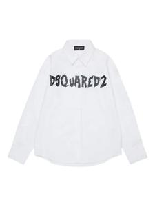 DSQUARED2 KIDS рубашка на пуговицах, белый