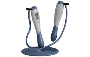 Профессиональная скакалка для гоночных тренировок с электронным счетчиком, студенческая, pvc стальной трос, abs контроллер, 2.8 м, gray LINING, 'Physical Fitness Test Special