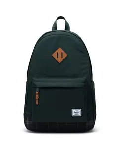 24 л зеленый экологичный мужской рюкзак с чехлом для ноутбука Herschel, темно-зеленый