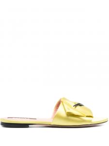 Атласные босоножки Rochas, желтый