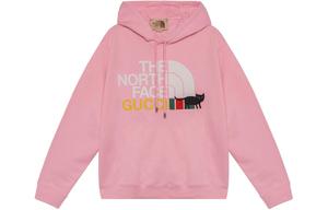 Толстовка женская The North Face x Gucci, розовый