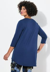 Топ с длинными рукавами GLITTER STAR RAW-EDGED FINISHES Angel of Style, темно-синий