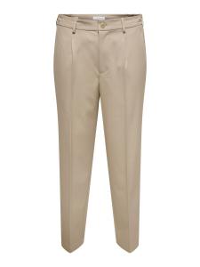 Зауженные брюки со складками спереди Only & Sons ONSMiro, бежевый