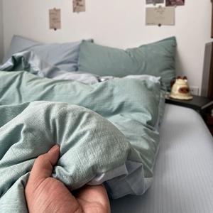 AVIVI Пододеяльник 200x230 см, простыня, Rome, Green Dusk Gray