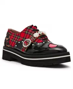 Женские оксфорды Simonee с декоративными шнурками Betsey Johnson, красный