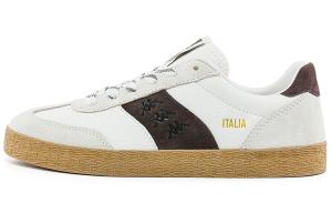 Антискользящие износостойкие низкие кеды для скейтбординга унисекс Korean White/Chocolate Dark Brown Kappa, Korean White/Chocolates Dark Brown (Черная сумка-шопер Tiger+шарм для обуви Stars)