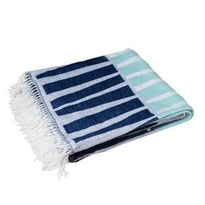 Плед Aranda Amanda Cotton Acacia, 200 см цвет babyblau/dunkelblau